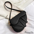 Saddle Courier Leather Crossbody Shoulder Purse