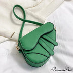 Saddle Courier Leather Crossbody Shoulder Purse