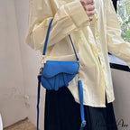 Saddle Courier Leather Crossbody Shoulder Purse