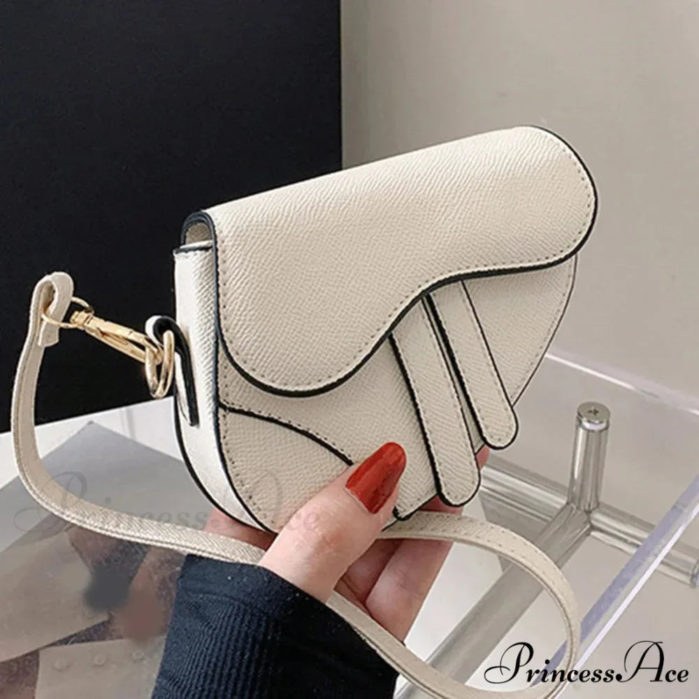 Saddle Courier Leather Crossbody Shoulder Purse