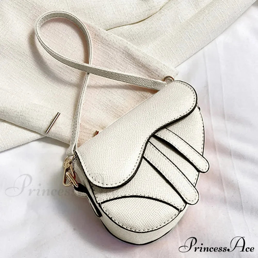 Saddle Courier Leather Crossbody Shoulder Purse