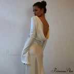 Satin Backless Maxi Dress