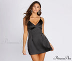 Satin Chic Stylish Mini Dress