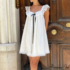 Satin Knot Infant Mini Dress