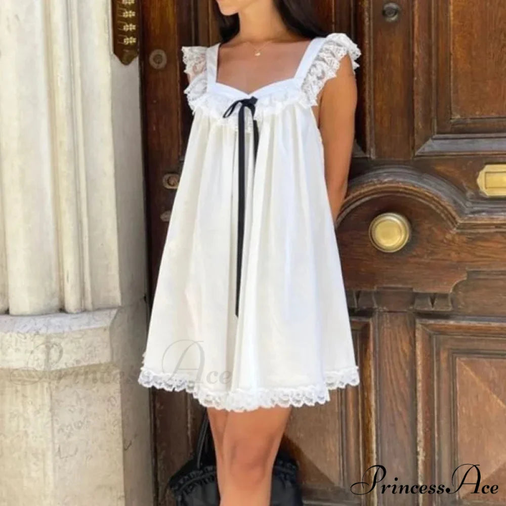 Satin Knot Infant Mini Dress