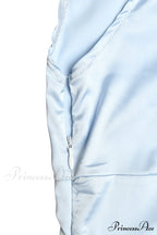 Satin Mini Dress with Lace Patchwork