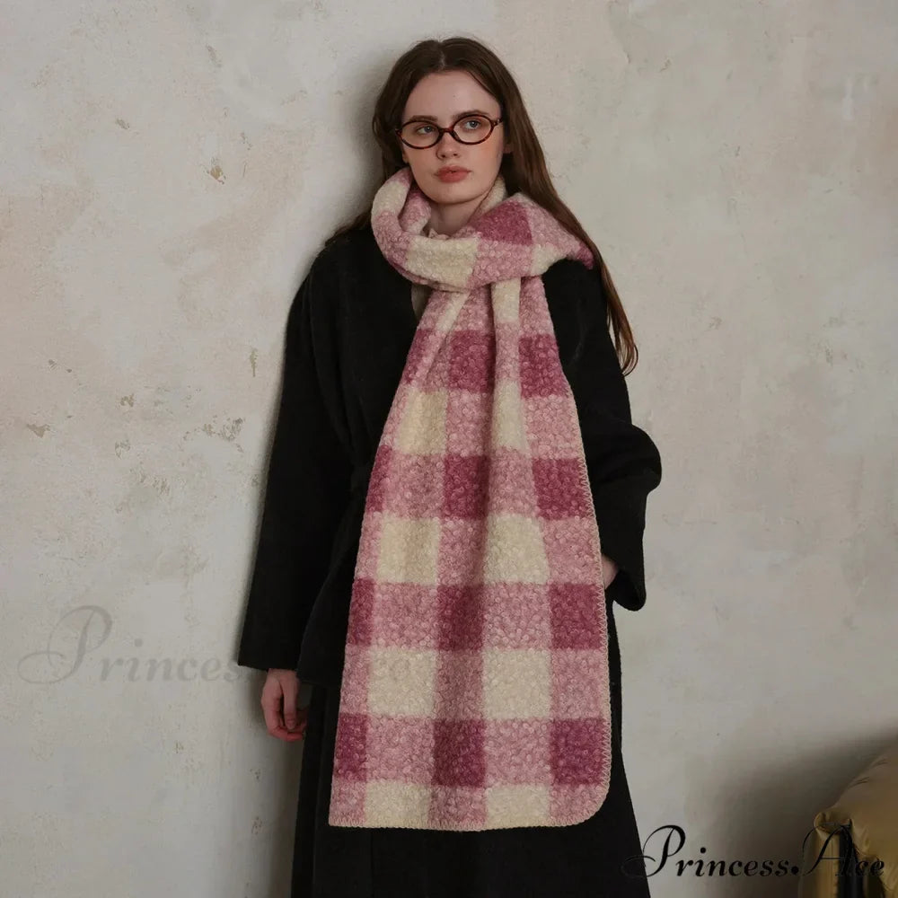 Scottish Woolen Plaid Scarf for Women - Autumn/Winter Shawl