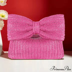 Seaside Arc Form Straw Clutch Wristlet