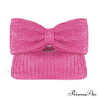 Seaside Arc Form Straw Clutch Wristlet