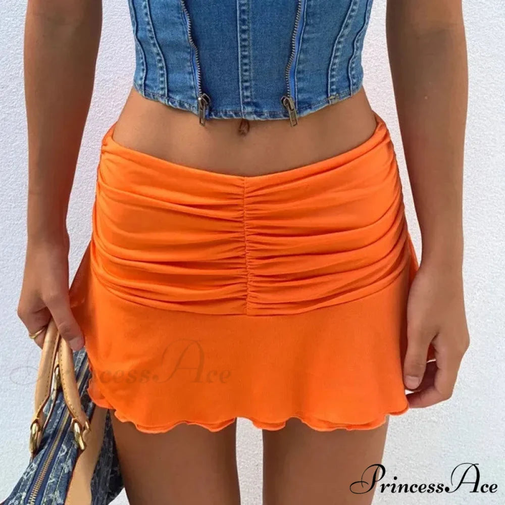 Seaside Folded High Waist Skirt