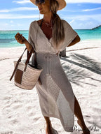 Seaside Resort Knitted Charming Cover Up Dress