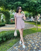 Seductive Blossom Pattern Envelop Blossom Dress