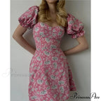Seductive Blossom Pattern Envelop Blossom Dress