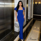 Seductive Cascade Crystal Bandage Gown Formal Gown