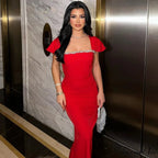 Seductive Cascade Crystal Bandage Gown Formal Gown