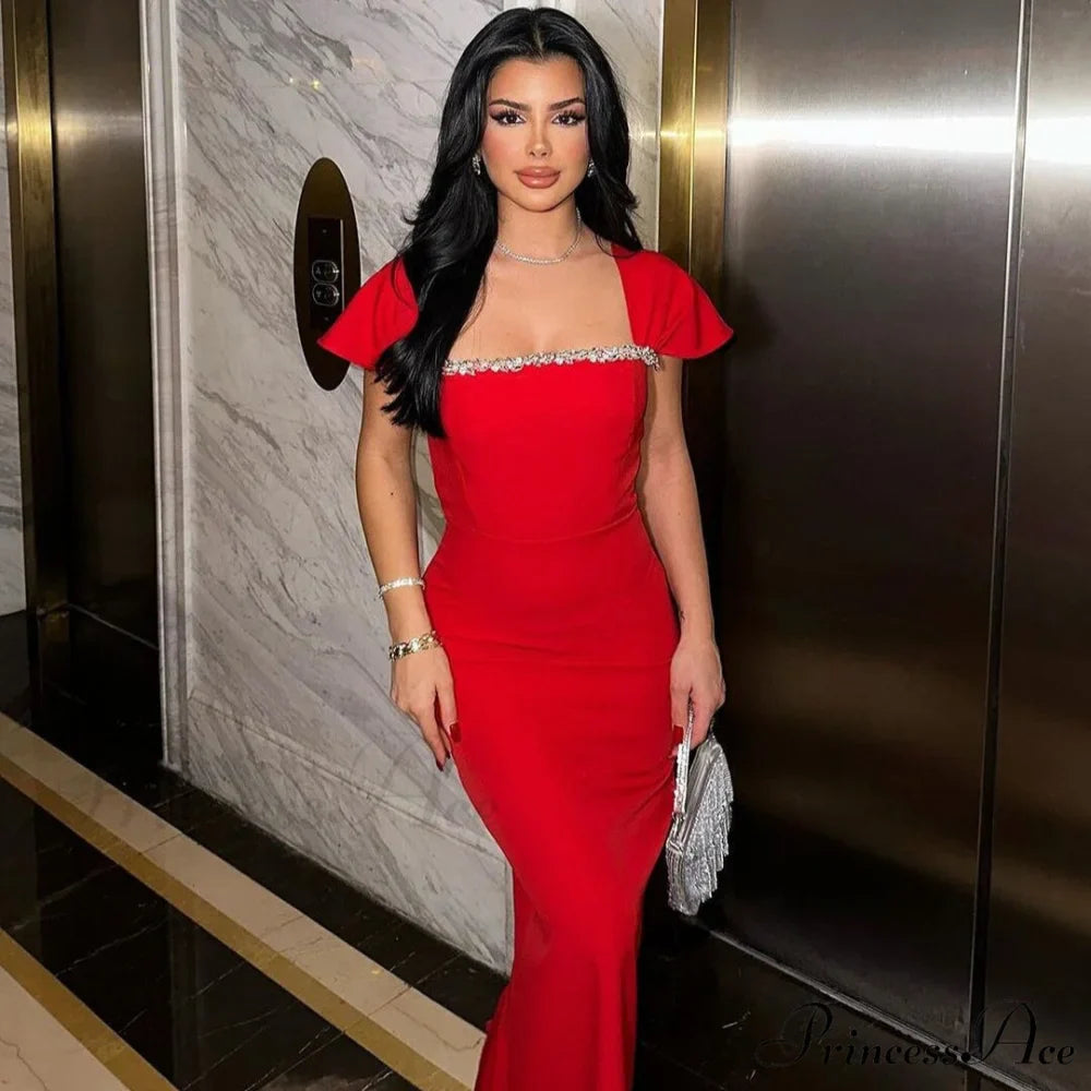 Seductive Cascade Crystal Bandage Gown Formal Gown