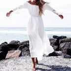 Seductive Off-The-Shoulder Lace Bohemian Dress