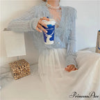 Seductive Stitched Blossom Knitted Top Celebration Blouse