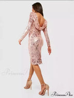 Sequin Hood Stylish Party Dress