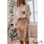 Sequined Bling Fashion Vestido Skirts