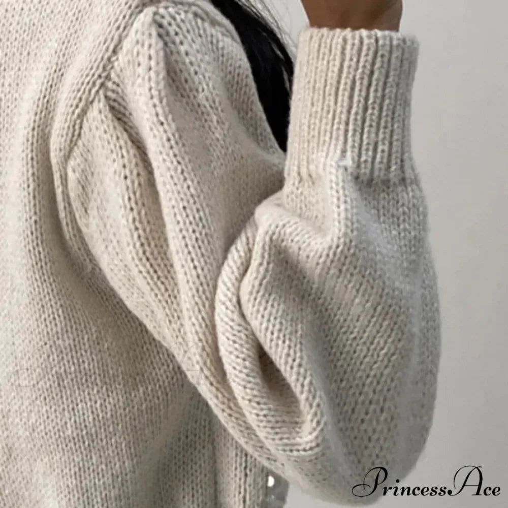 Sequined Knit Long Sleeve Cardigan