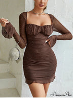 Sequins Backless Mini Party Dress