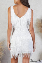 Sequins Tassel Tank Dress
