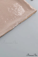 Sequins V Neck Flares Sleeve Pack Hip Dress