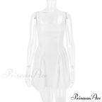 Sexy Backless Bow Mini Dress