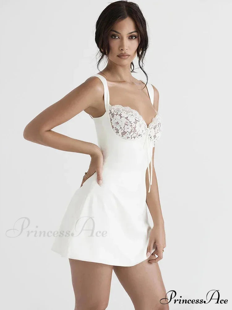 Sexy Backless Lace Party Club Slip Sleeveless Mini Dress