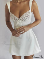 Sexy Backless Lace Party Club Slip Sleeveless Mini Dress