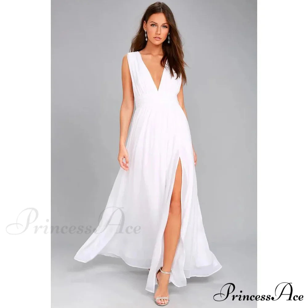 Sexy Backless Mesh Maxi Red Christmas Party Dress