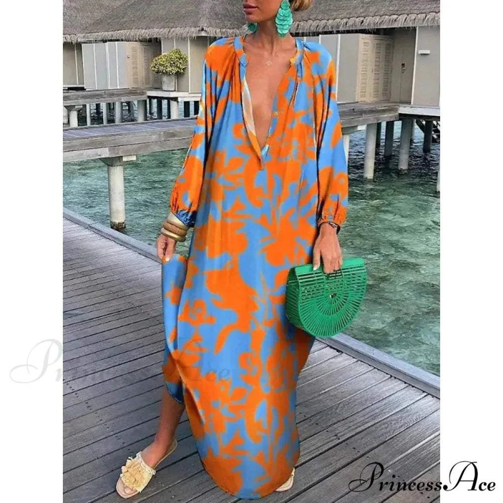 Sexy Beach Party Loose Vintage Boho Dress