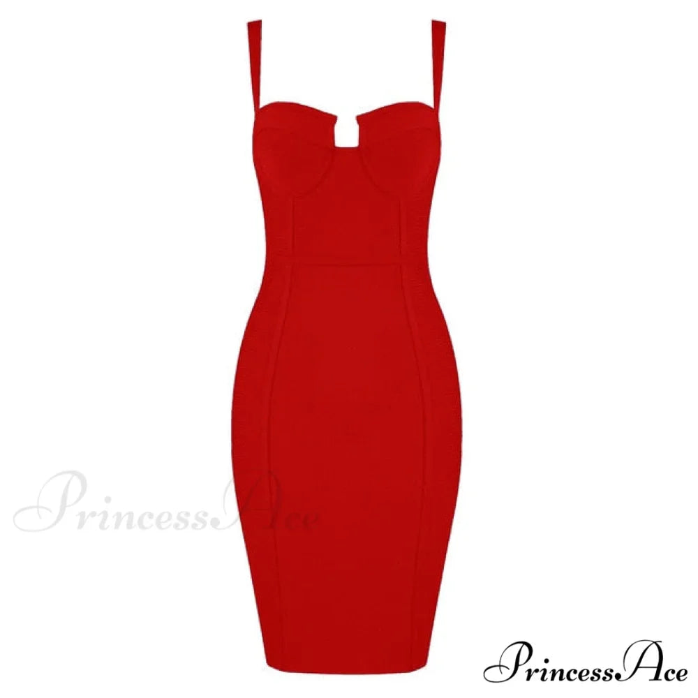 Sexy Blue Yellow Black Rayon Bandage Dress