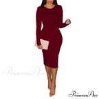 Sexy Club Elastic Elegant Pencil Dresses