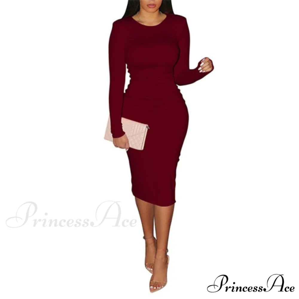 Sexy Club Elastic Elegant Pencil Dresses