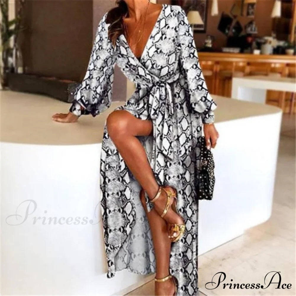 Sexy Elegant V-neck Long Maxi Dresses