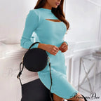 Sexy Fashion Cut Out Slim Party Dress