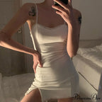 Sexy Lace Bandage Bodycon Short Mini Dress