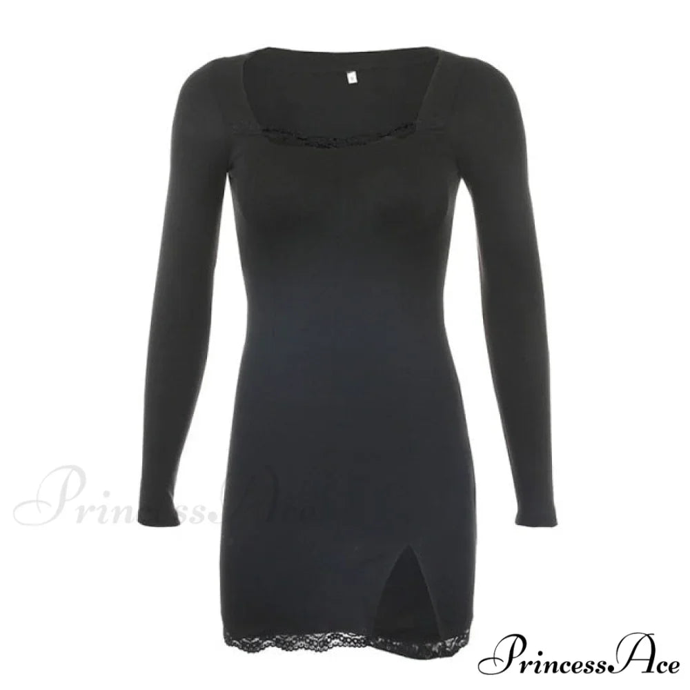 Sexy Lace Bandage Bodycon Short Mini Dress