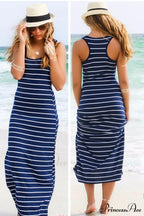 Sexy Lady Stripe Beach Dress