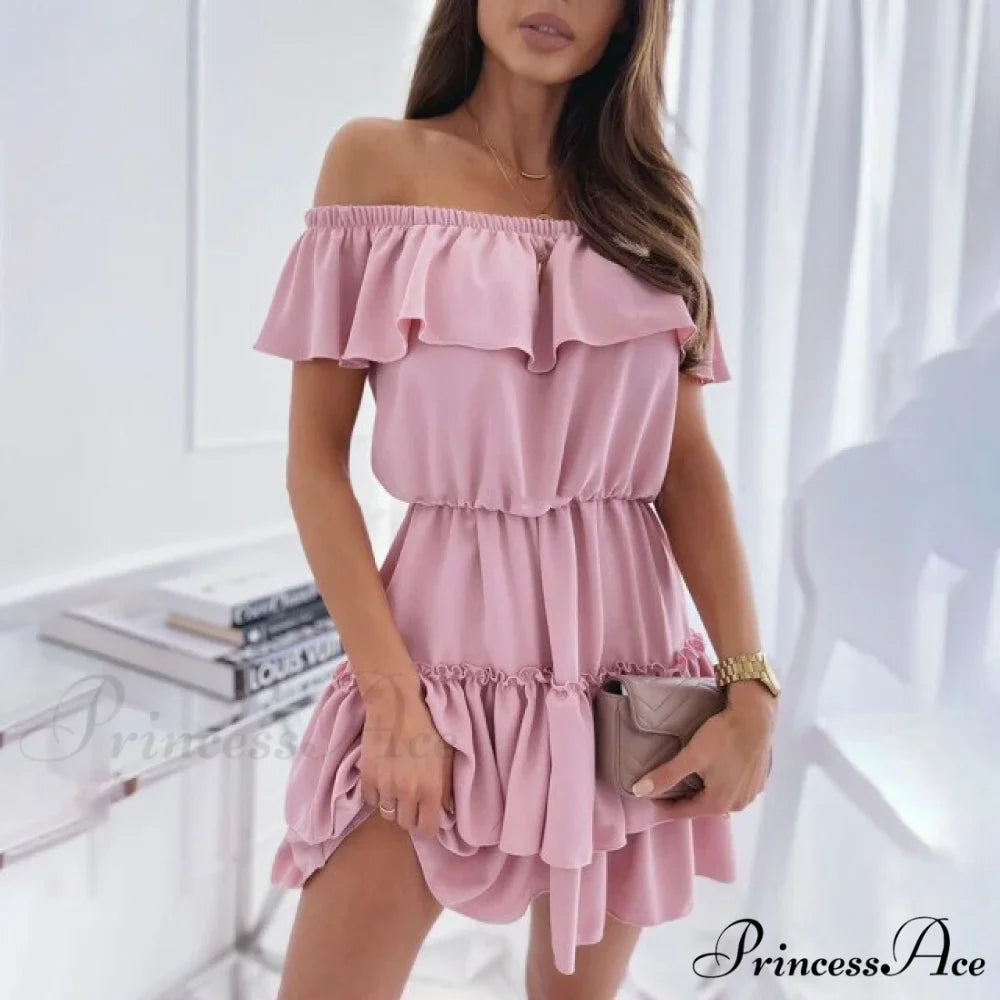 Sexy Mini Short Sleeve Cake Dress