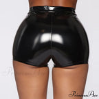 Sexy Nightclub Costumes PU Leather Shorts