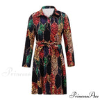 Sexy Party Colorful Print Dress