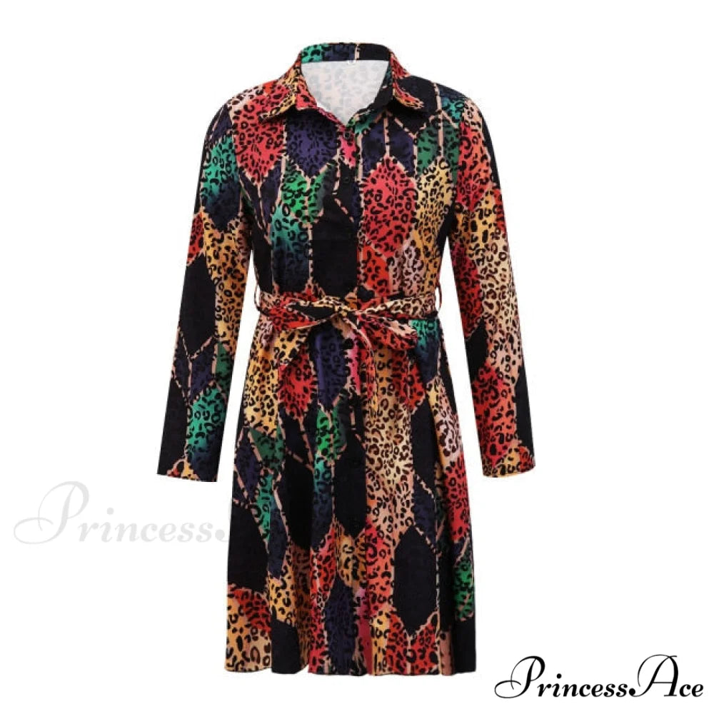 Sexy Party Colorful Print Dress