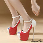 Sexy Peep-Toe Party Club Strip Pole-Dance Ultra-High Heels Platform Stiletto Wedding Banquet High Heel