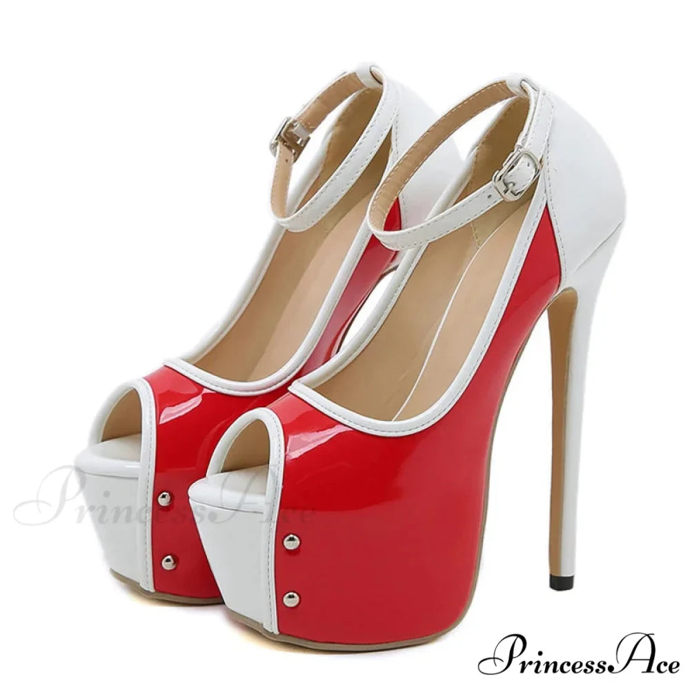 Sexy Peep-Toe Party Club Strip Pole-Dance Ultra-High Heels Platform Stiletto Wedding Banquet High Heel