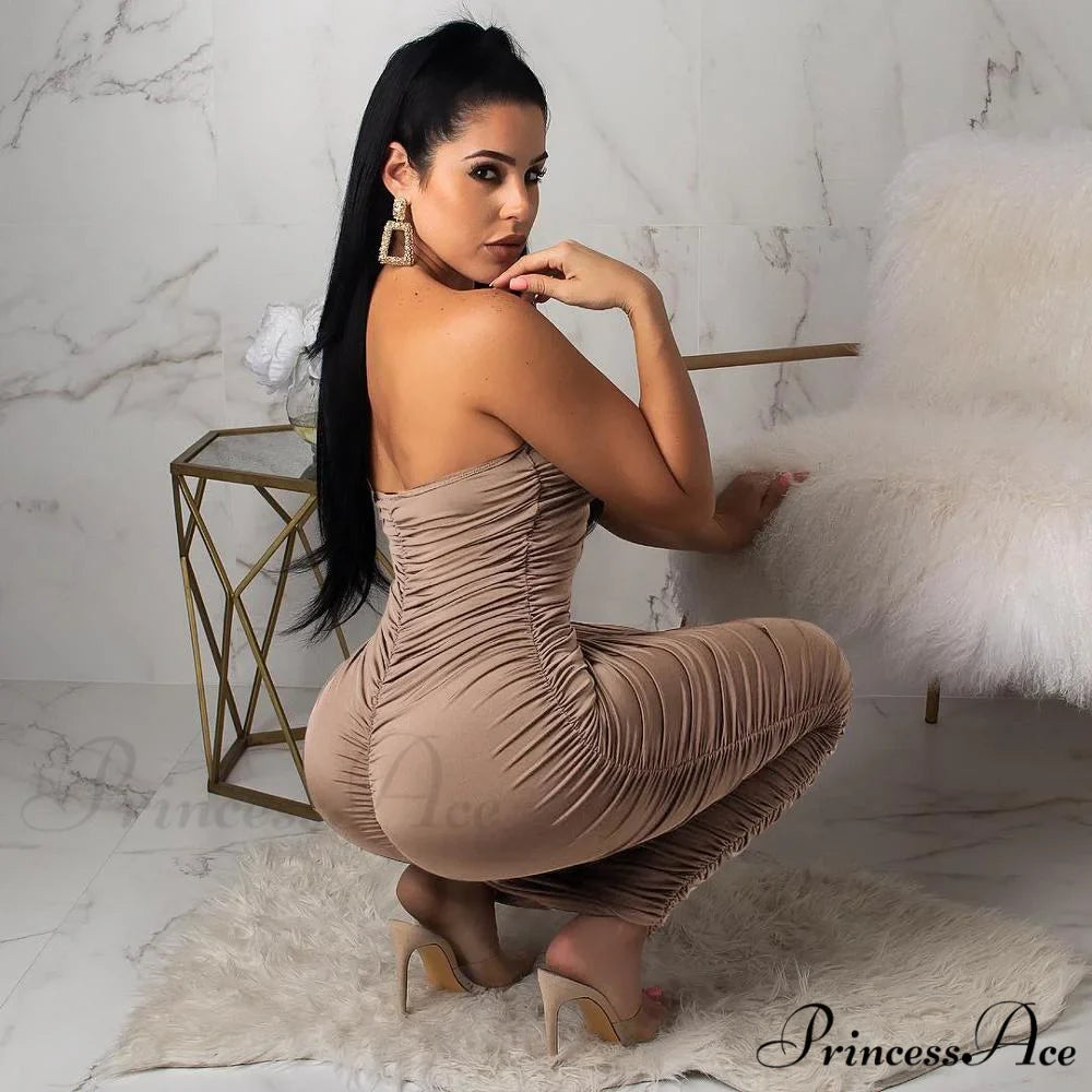 Sexy Pencil Club Casual Party Pleated Dresses