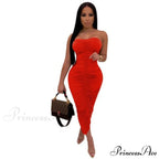 Sexy Pencil Club Casual Party Pleated Dresses