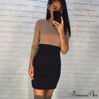 Sexy Slim Party Short Sleeve O-neck Midi Dress